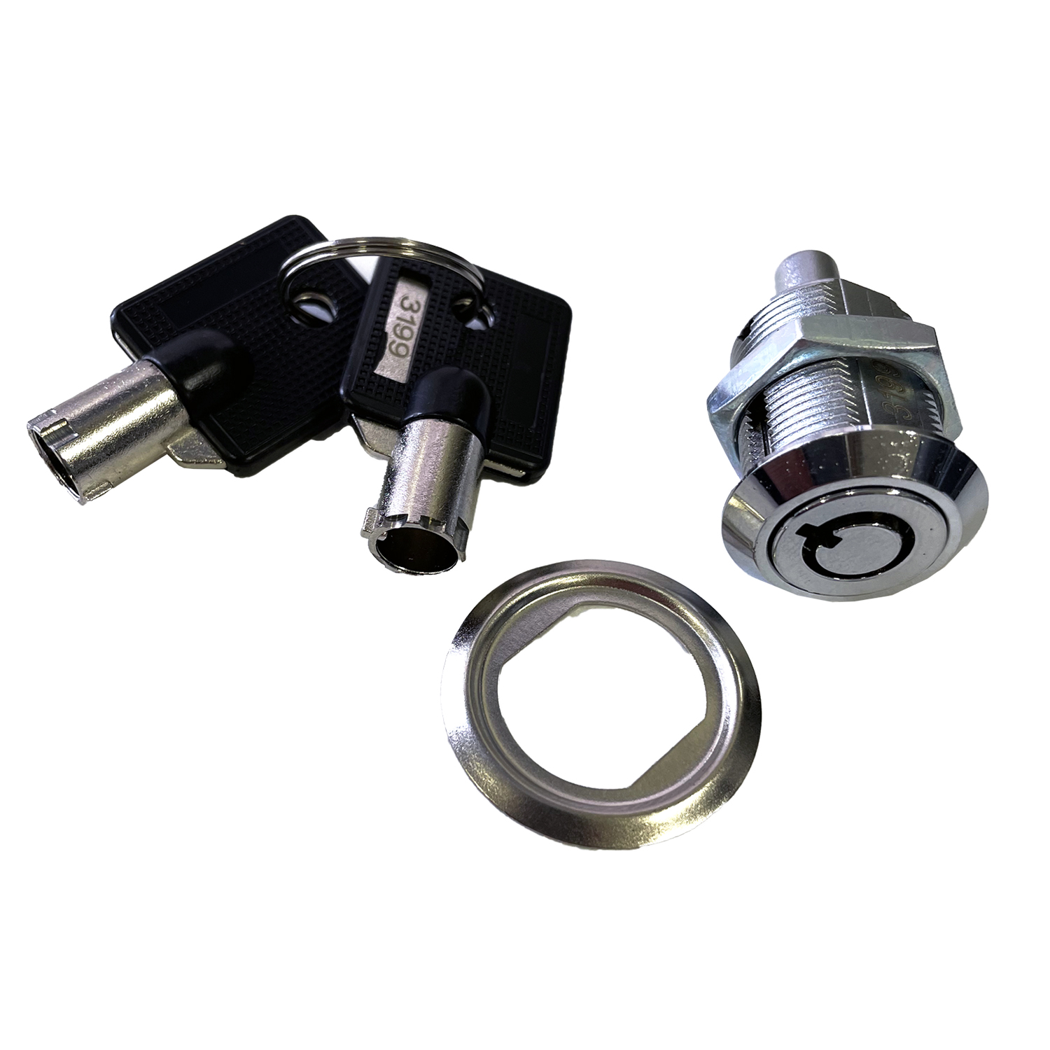 宅配ボックス プッシュキー交換セット（鍵２つ、キーシリンダー、シリンダーカバー）